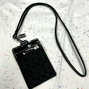 Coach ID / credit card lanyard